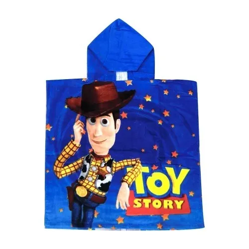 Bata Poncho Con Capucha Disney Baño Playera Infantil