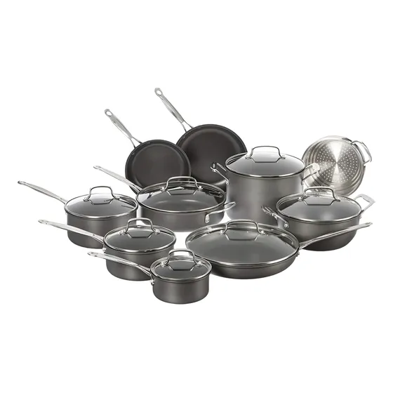 Juego De Ollas 17pz Acero Inoxidable Anodizado Cuisinart