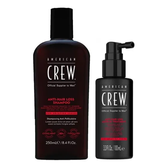 Shampoo Anticaída 250ml+ Loción Anti-hair Loss American Crew