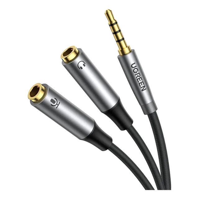 Divisor De Auriculares Ugreen Headset Splitter Audio Mic Y A