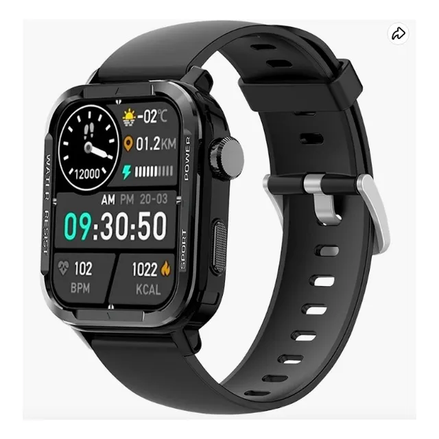 Reloj Inteligente Monitoreo De Frecuencia Cardíaca Cuadrado