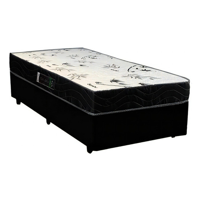 Cama Box + Colchão D20 88x188x12 Cor Branco Cama Box + Colchão D20 88x188x12 Cor Branco