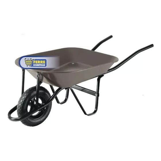 Carretilla 4.5 Ft3 Gris Neumática, Bastidor Tubular 22647