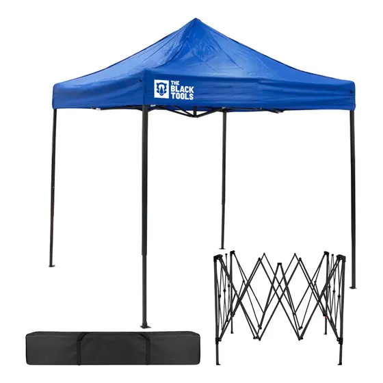 Tenda Gazebo Dobrável Sanfonada 2m X 2m X 2.6m Articulado Barraca Praia Camping Btg400 The Black Tools