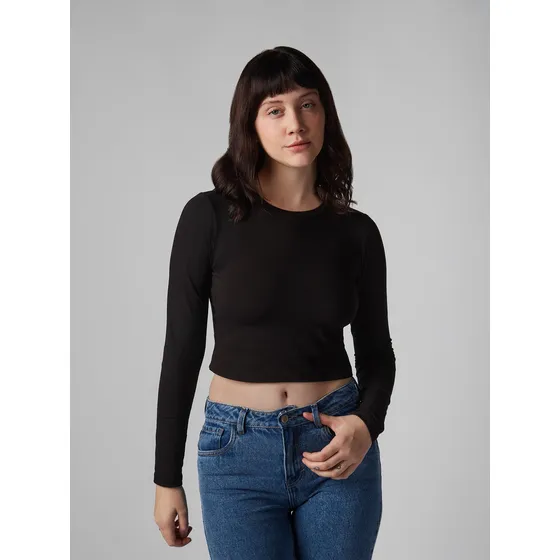 Polo Para Mujer Dvk Baby Tee Arcy Baby Tee Ngr