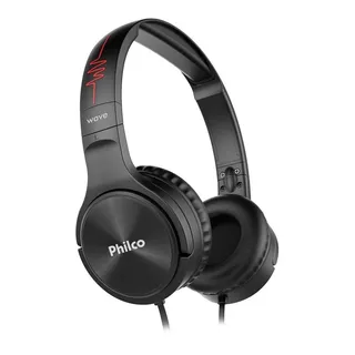 Fone De Ouvido Philco Pfo02p Wave Flat Cor Preto Fone De Ouvido Philco Pfo02p Wave Flat Cor Preto