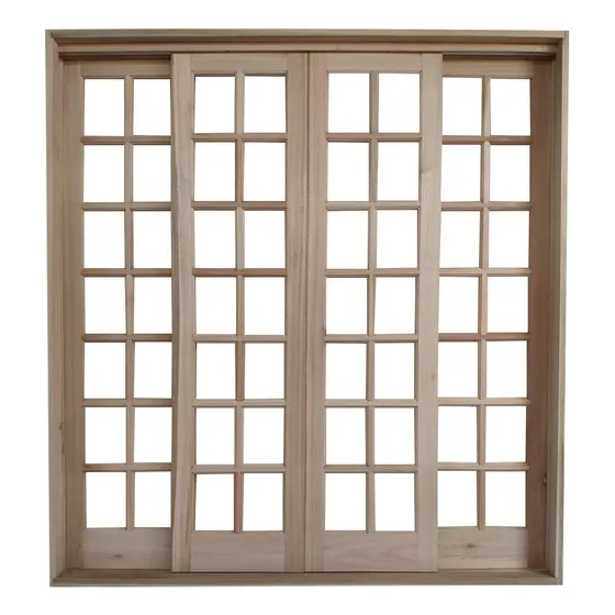 Porta Balcão De Correr Quadriculada 4folhas 2,15x1,60