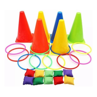 3 En 1 Juego De Punteria Con Aros De Plástico Para Niños 3 En 1 Juego De Punteria Con Aros De Plástico Para Niños