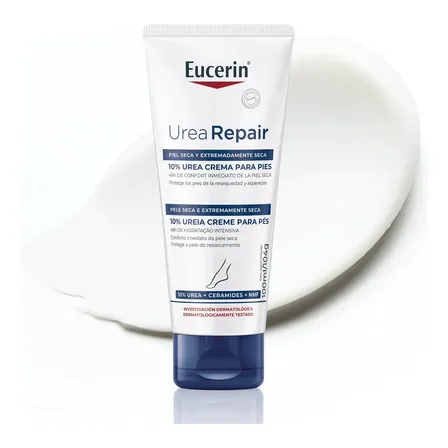 EUCERIN Urea Repair Plus Creme para Pés 100ml, Hidratação Intensiva, Pele Seca