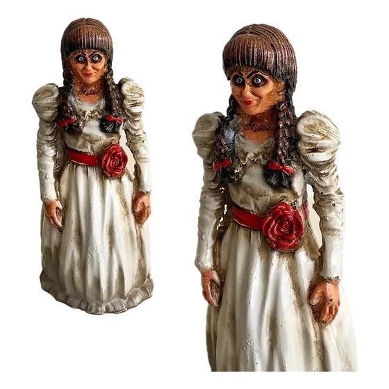 Boneca Annabelle Filme Terror Colecionável Estátua Resina 