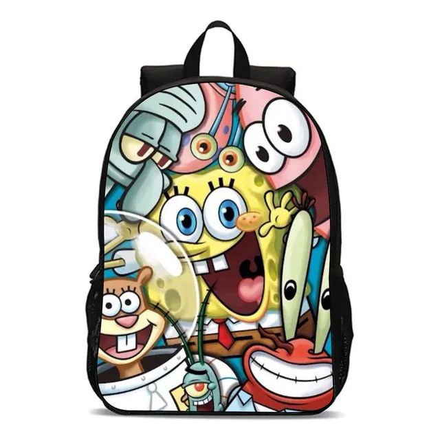 Mochila Infantil Escolar Bob Esponja Desenho Animado
