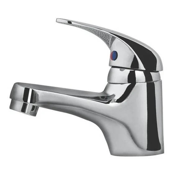 Llave Lavamano Monomando Acero Inoxidable Cromada Bari