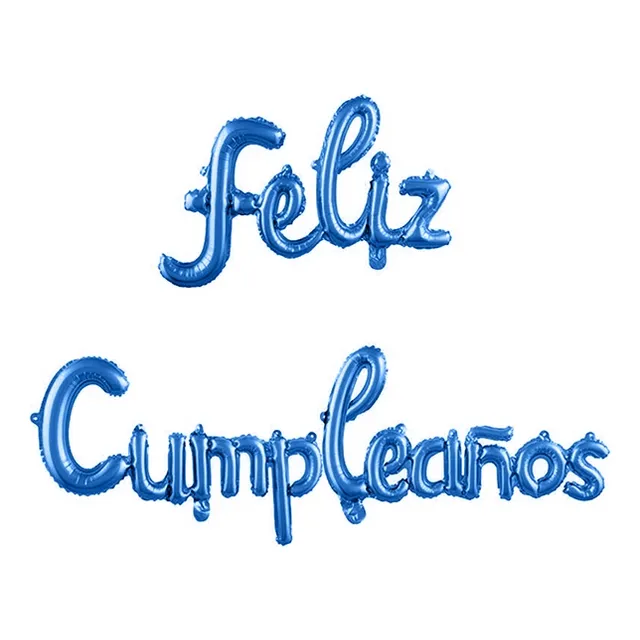 Globo Feliz Cumpleaños Letra Cursiva