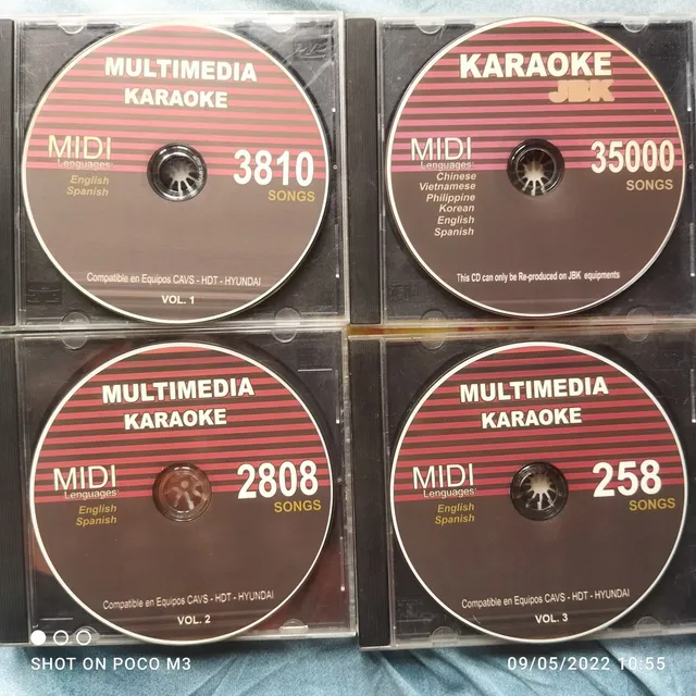 Discos Vcd Formato Midi Para Los Primeros Equipos De Karaoke