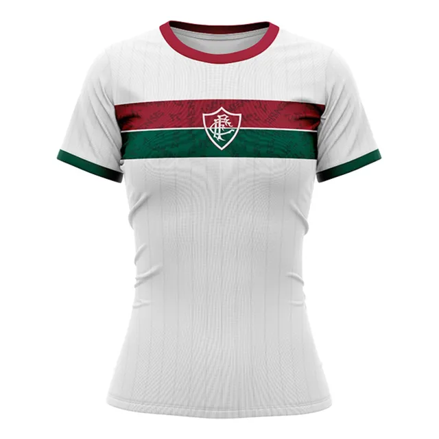Camisa Fluminense Fc Stencil Feminina Licenciada Original