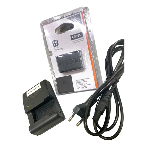 Bate Np-fw50 Compativel Camera Alpha A6400+carregador Bc-vw1