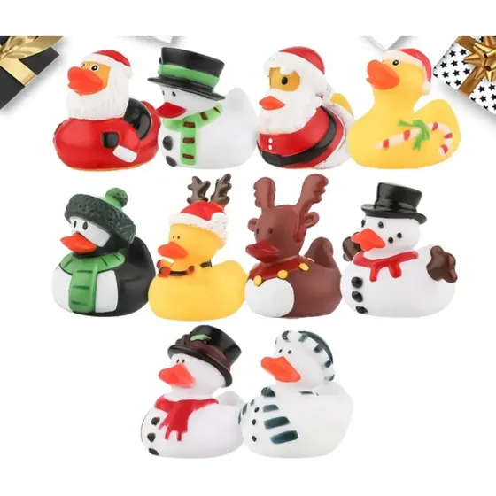 Patos Patitos De Goma Ule De Navidad Chillon Jugueta Regalo