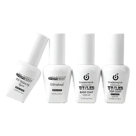 Kit Top Coat Base Coat Ph Balancing Ultrabond 4pcs Cherimoya Transparente