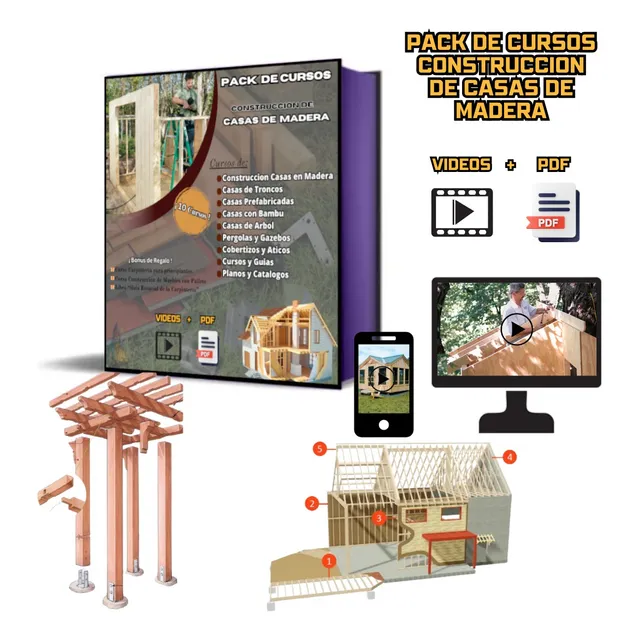 Pack De Cursos Construcción De Casas De Madera (woodframing)