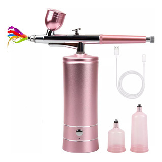 Kit Compresor Aerógrafo Portatil Recargable Maquillaje Rosa Tecnología De Aerógrafo Superior Mayor Presión De Aire Y Mayor Flujo De Aire Kit Compresor Aerógrafo Portatil Recargable Maquillaje Rosa Tecnología De Aerógrafo Superior Mayor Presión De Aire Y Mayor Flujo De Aire