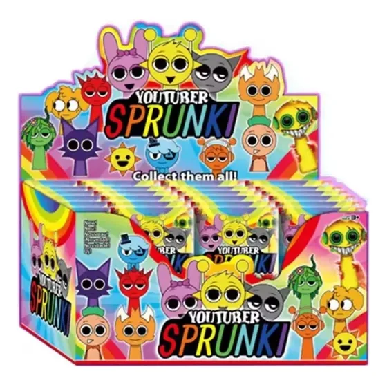 Sprunki Caja Sorpresa 24 Sobres Figura + Cartas