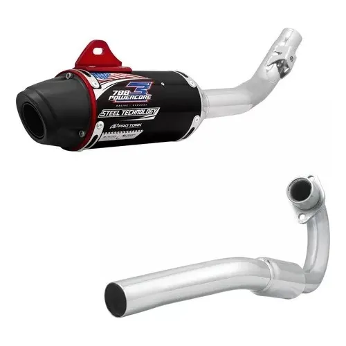 Escape Pro Tork Power Core 3 Steel Honda Tornado Negro Fas