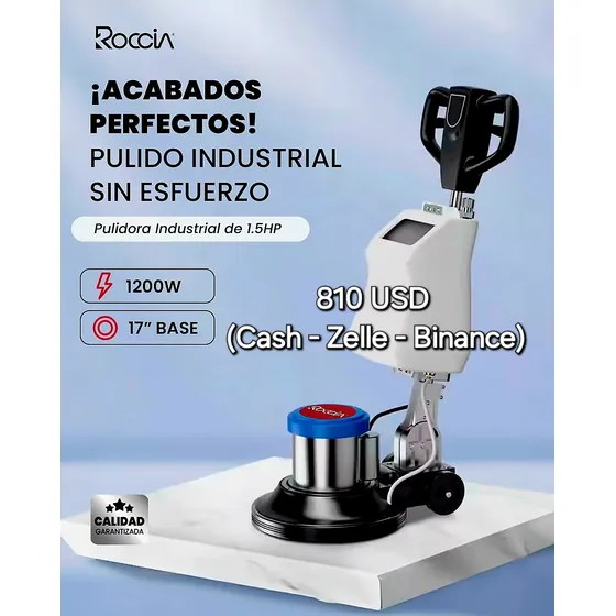 Pulidora Eléctrica Industrial De 1.5hp - Roccia