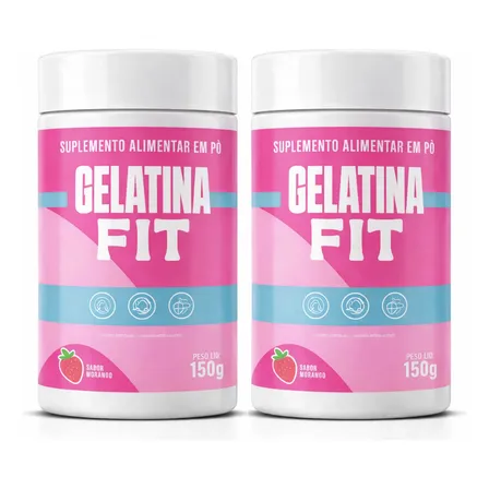 Kit 2x Gelatina Fit 150g - Única Loja Oficial - Envio Hoje C Chega Amanhã