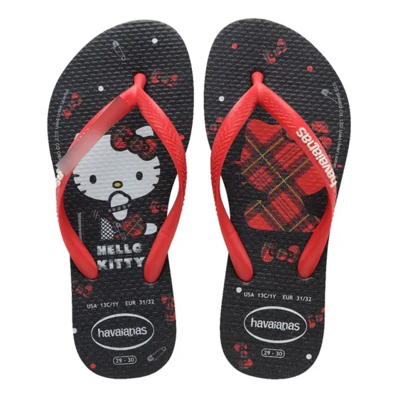 Chinelo Havaianas Kids Slim Hello Kitty Classico Original