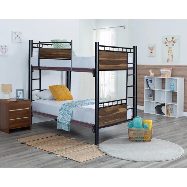 Litera Cama Individual Para Colchon Base Con Escalera Metal