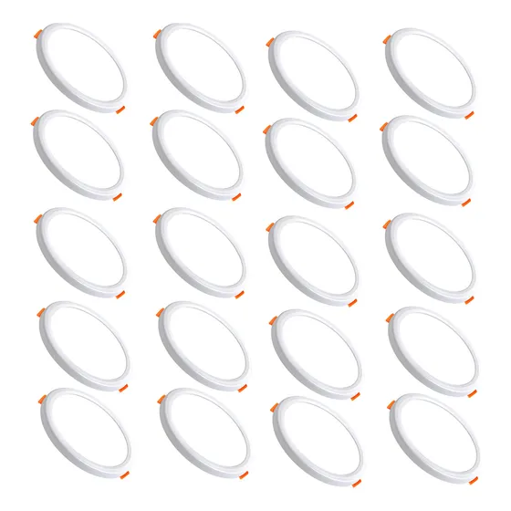 20pzs Plafón Luminario Led 18w Ajustable Empotrar Luz Blanca