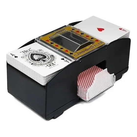 Embaralhador Misturador Cartas Automático Baralho Poker Uno
