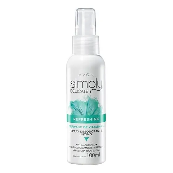 Spray Desodoran Intimo Vitamina-e Simply Delicate Avon 100ml