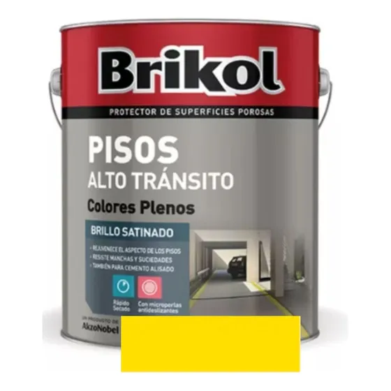 Brikol Pintura Pisos Alto Tránsito 4l Antideslizante Colores