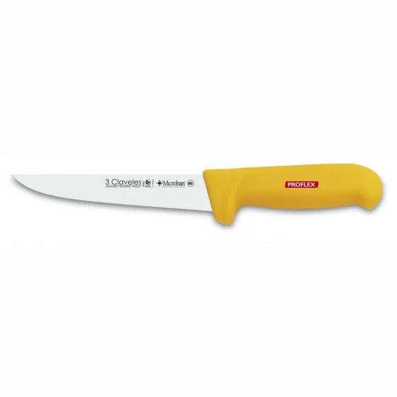 Cuchillo Deshuesador Tres Claveles 18 Cm Amarillo