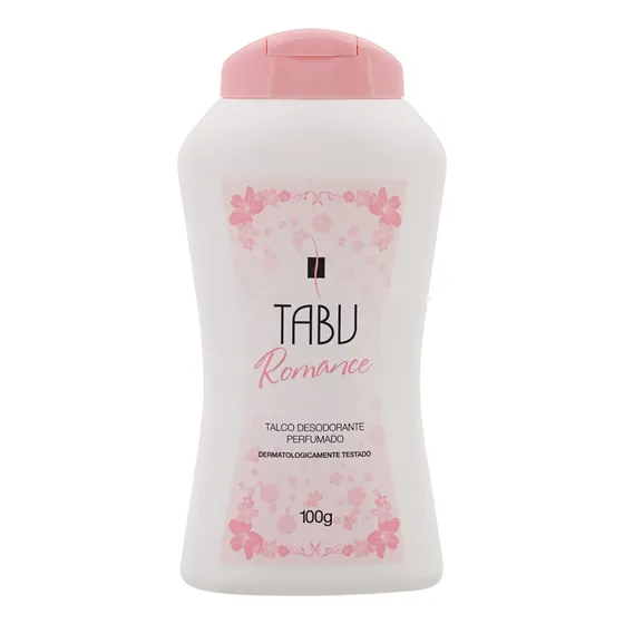 Talco Desodorante Perfumado Romance Tabu Frasco 100g