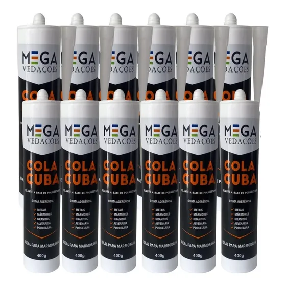 Kit 12 Colas Silicones Pu40 Adesivo Selante Poliuretano