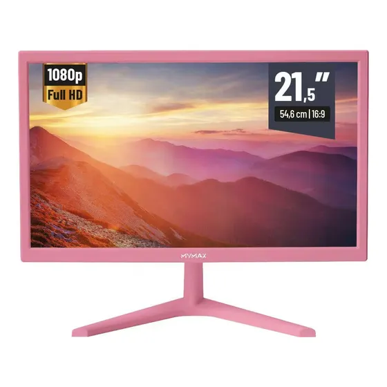 Monitor Led 21,5 Full Hd 1920x1080 Rosa Mymax Mm215169hv/pk