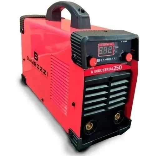 Maquina De Solda Inversora Industrial 250a Bambozzi - 220v Cor Vermelho Frequência 50/60Hz