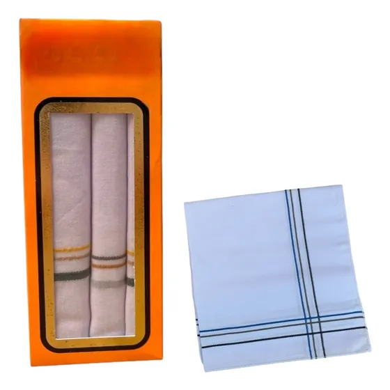 Pañuelos Para Dama O Caballero En Algodón Caja X3 Uds