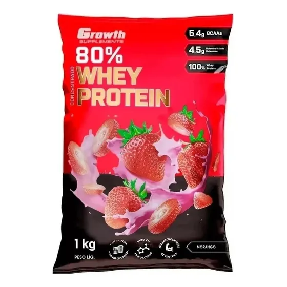 Whey Concentrado 80% Whey Protein - Growth Supplements