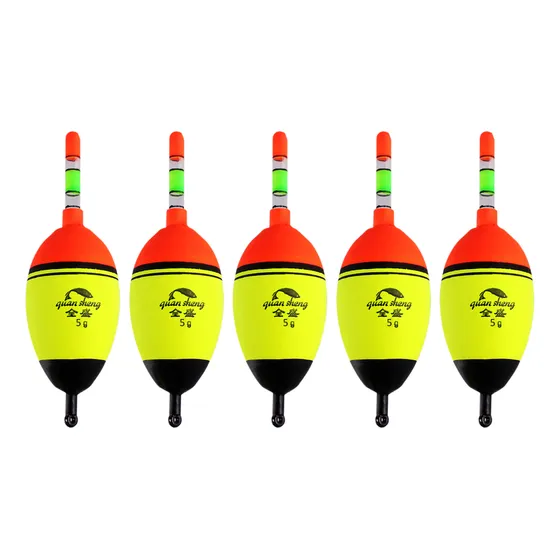 Juego De Flotadores De Espuma Eva Para Pesca: 5 Unidades, Fl