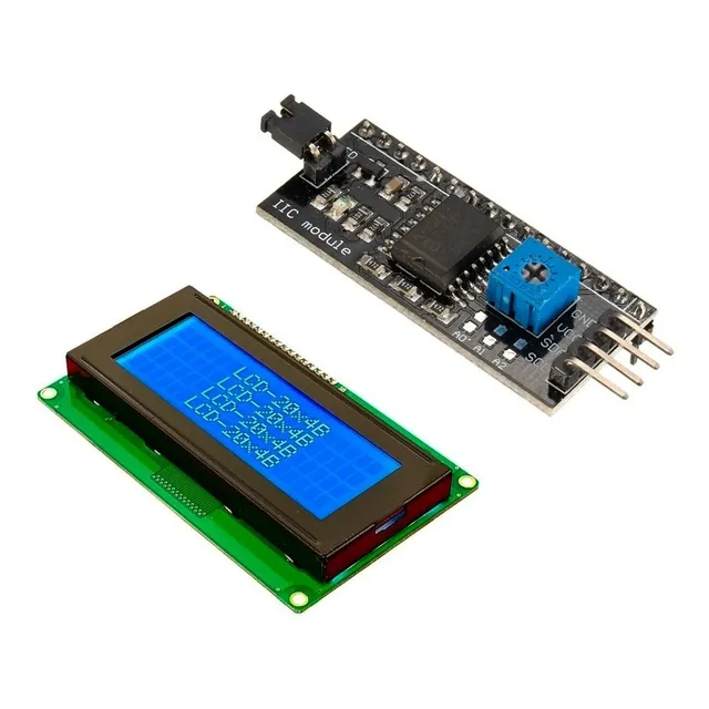 Display Lcd 20x4 Lcd20x4 Lcd2004 2004a Blanco Azul Con I2c