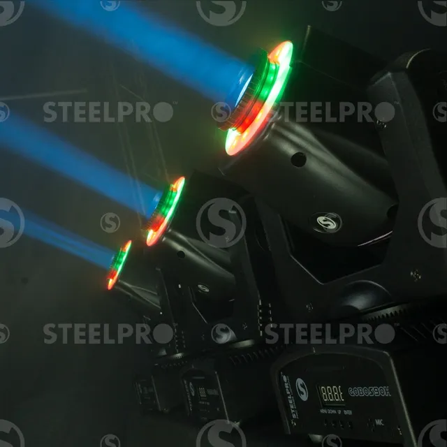 Luz escenario Cabeza Móvil Spot Con Gobos 90 Watts DMX AUDIORITMICO / ARO SMD / DISCO DE 8 COLORES / 8 GOBOS METALICOS /DJ - LUCES - ESCENARIO - ROBÓTICA - LUCES LED