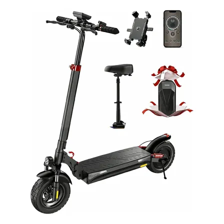 Xroymexroy Ix3 Patinete Scooter Elétrico Adulto Com Banco,800w Motor,40km/h Velocidade Max,40km Autonomia,pneu 10  Todo... Preto