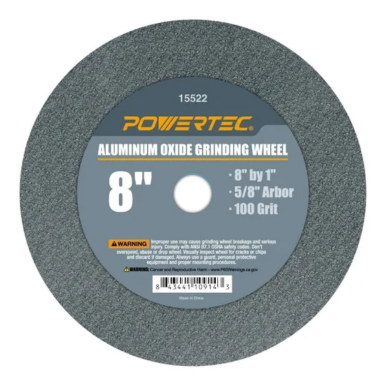 Powertec Muela Abrasiva Oxido Aluminio Grano 8 1 Eje 5