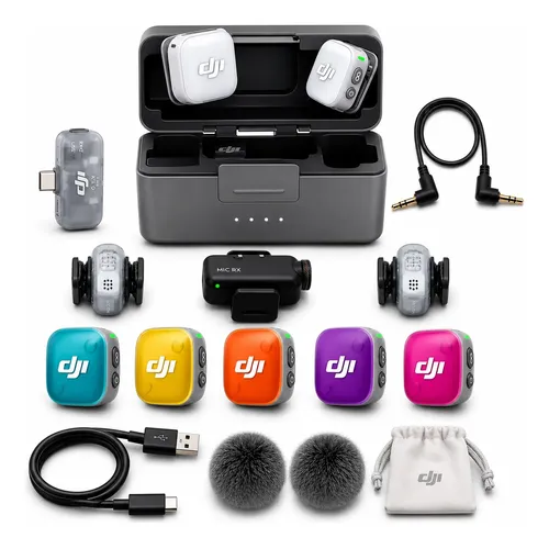 Microfone Dji Mic 2 (2tx Microfone + 1rx Receptor + 1 Case