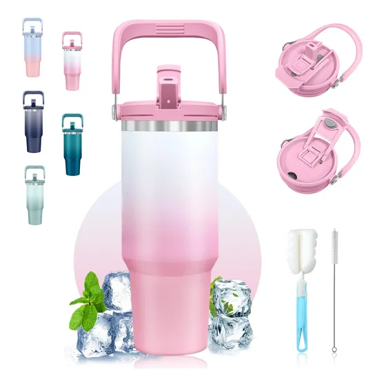 Vaso Onza Asa Pajilla Prueba Fuga Popote Botella Agua Acero