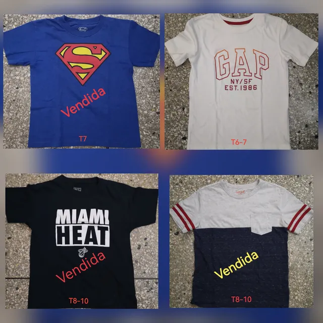 Franelas Usadas Originales En Perfecto Estado
