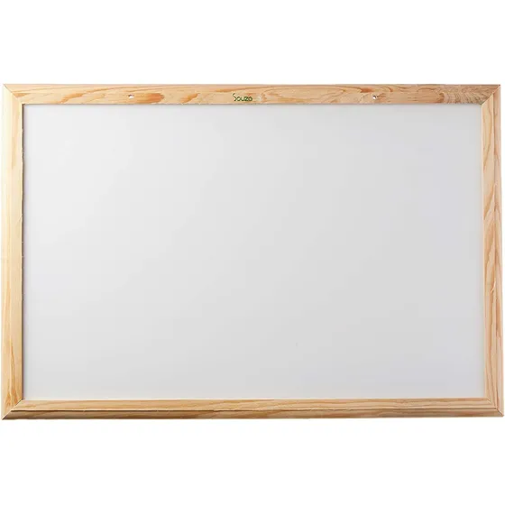 Quadro Branco Moldura Madeira Standard 40x30cm Souza
